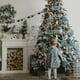 thumbnail image 4 of Navidad Copos de nieve Árbol de Navidad Colgando Inicio Inicio Glitter Artesanías Colgantes Decoración Regalo de vacaciones Niños Azules Azules seitruly HA009993-04B, 4 of 6