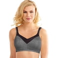 thumbnail image 2 of Active Full Coverage Foam Underwire - Gravel Grey Heather/Black Combo - Size - 38D, 2 of 2