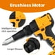 thumbnail image 4 of Pistola Remachadora Eléctrica Sin Escobillas, Herramienta Remachadora Inalámbrica de 3 A 6 mm, Destornillador para Batería para de 18 V y 20 V (Sin Batería), 4 of 9