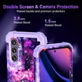 thumbnail image 4 of CASEFIV for Samsung Galaxy S23 FE 5G Case,Glow in The Dark Heavy Duty Shockproof Full Body Protection Protective Case,Purple, 4 of 8