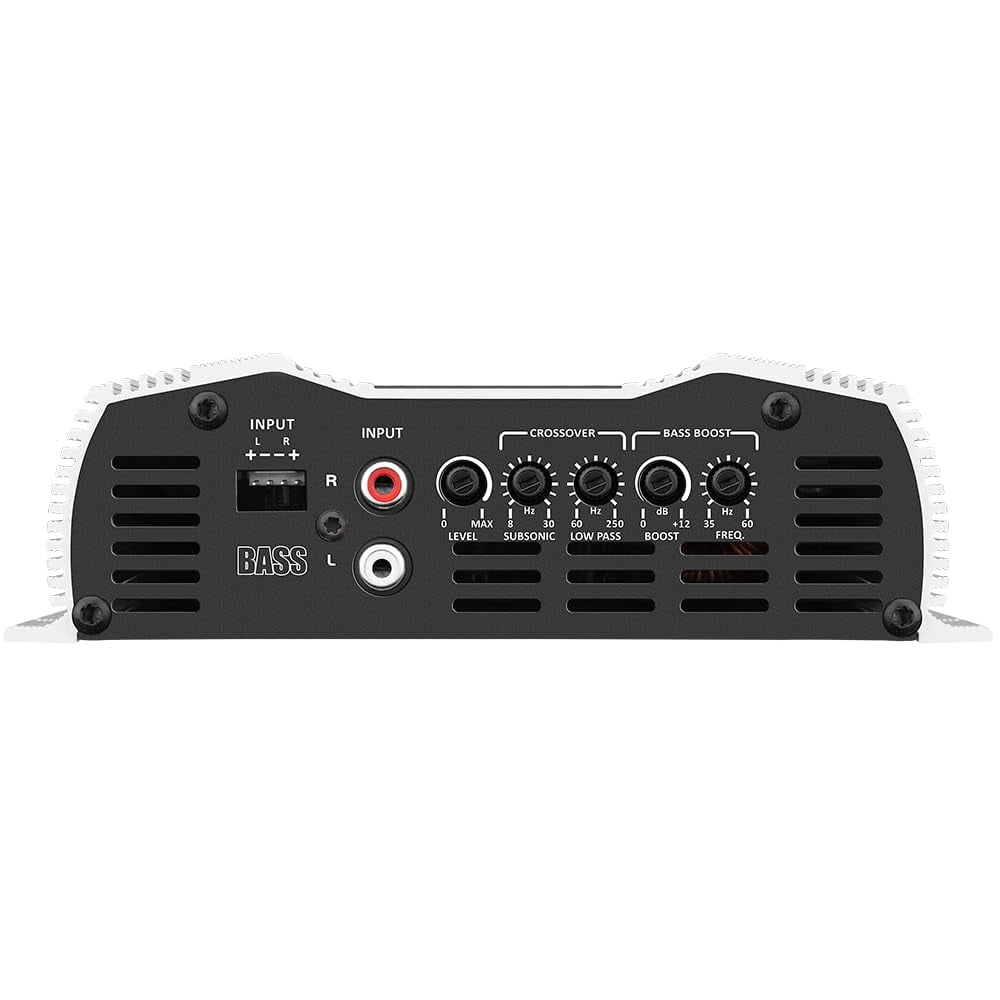 Taramps Bass 800 2 Ohms Monoblock Amplifier 800 Watts Rms 1 Channel 14.4VDC Out Power Full Range, Great for Sub/Bass - Rca/High Level Input, Car Audio