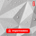 thumbnail image 3 of Panel Decorativo Geométrico OKAERI Pared 16pzs Impermeable 3D 30x30, 3 of 9