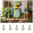 thumbnail image 2 of Parrot Harness and Leash, Pet Bird Harness with Leash, For Lovebird Conure Cockatiel Macaw(Green Floral)-XL, 2 of 6