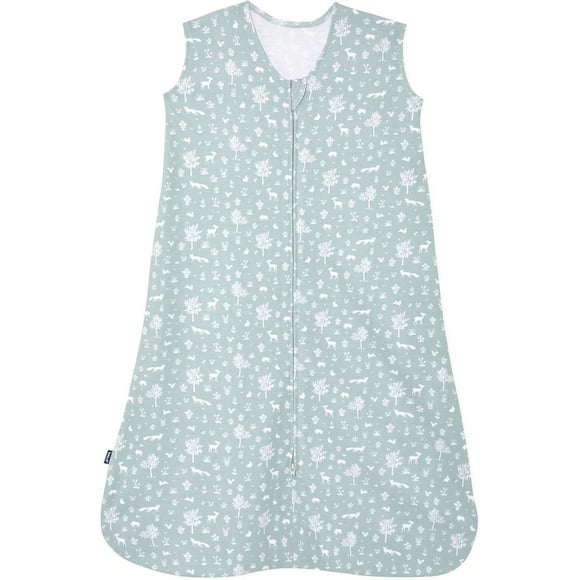 HALO® SleepSack®, 100% Cotton Wearable Blanket, Swaddle Transition Sleeping Bag, TOG 0.5, Sage Woodland