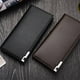 thumbnail image 3 of FELTECHELECTR Cartera de moda para hombre, cartera larga para guardar dinero y monedas (negra), 3 of 5