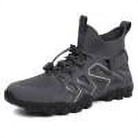 Zapatos descalzos para hombre, cordones elásticos transpirables para senderismo, ciclismo (43 gris) Ndcxsfigh Tenis De Mujer Tenis De Hombre