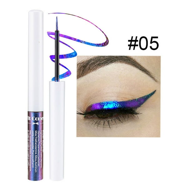 Delineador líquido con decoloración óptica, maquillaje de escenario con cambio de color ligero, delineador líquido perlado fino de 3 ml.