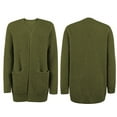 thumbnail image 5 of Fesfesfes Women Sweater Cardigan Jacket Casual Soild Long Sleeve Pocket Knit Cardigan Sweater Coat Outwear Clothes Sale, 5 of 5