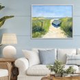 thumbnail image 3 of Stupell Industries Tropical Moored Boat on Path Gray Framed Giclee Art, 30 x 24, by Sisi and Seb, 3 of 8