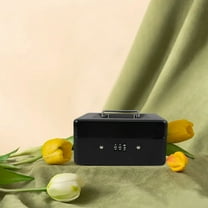 Masteelf Small Safe Box For Money With Combination Lock Portable Metal Organizer With Removable Tray 1 Set Lockable Storage For Cash