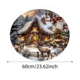 thumbnail image 4 of TIELUTT 3D Visual Rug Santa Up Design Festive Doormat for Xmas Indoor Outdoor Use for Front Extra Soft Throw Blanket Knitted Throw Blankets Rug Fuzzy Cute Fall Blanket And Rugs for Living Room, 4 of 8