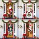 thumbnail image 2 of Cortina de puerta navideña 2024, adorno para árbol de Navidad de Papá Noel, muñeco de nieve, pancarta de fondo de Feliz Navidad, decoración para fiesta en casa, 2 of 5