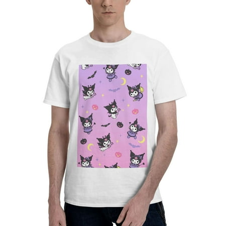 

Kuromi Men S Basic Short Sleeve T-Shirt， Moisture Wicking Odor Protection Sizes S-6xl