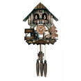 thumbnail image 2 of One Day Musical Cuckoo Clock Cottage with Dancers, Woodchopper, and Waterwheel, 2 of 6