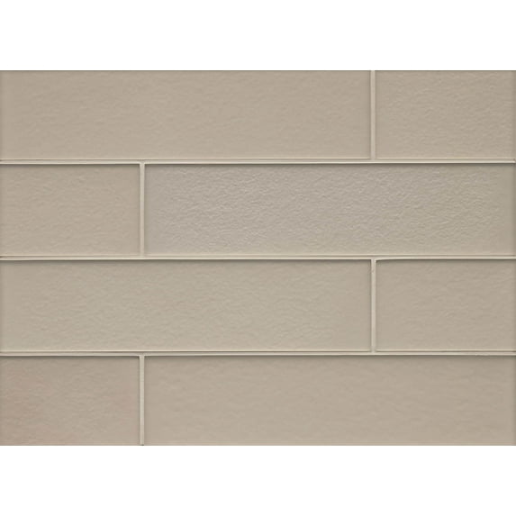Bedrosians Manhattan Matte Glass Tile 4" x 16", Silk (20-Pack, 8.88 SF)