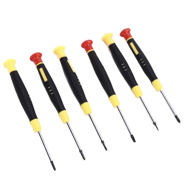 Small Screwdriver Set, Light Weight High Hardness Flat Head Screwdrivers 6pcs For Micro Tiny Screws