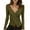 Green, variant on Fiaer Deep V Neck Sweaters for Women Trendy Long Sleeve Solid Slim Fit Twsit Knot Stretchy Knit Cropped Tops White1 One Size
