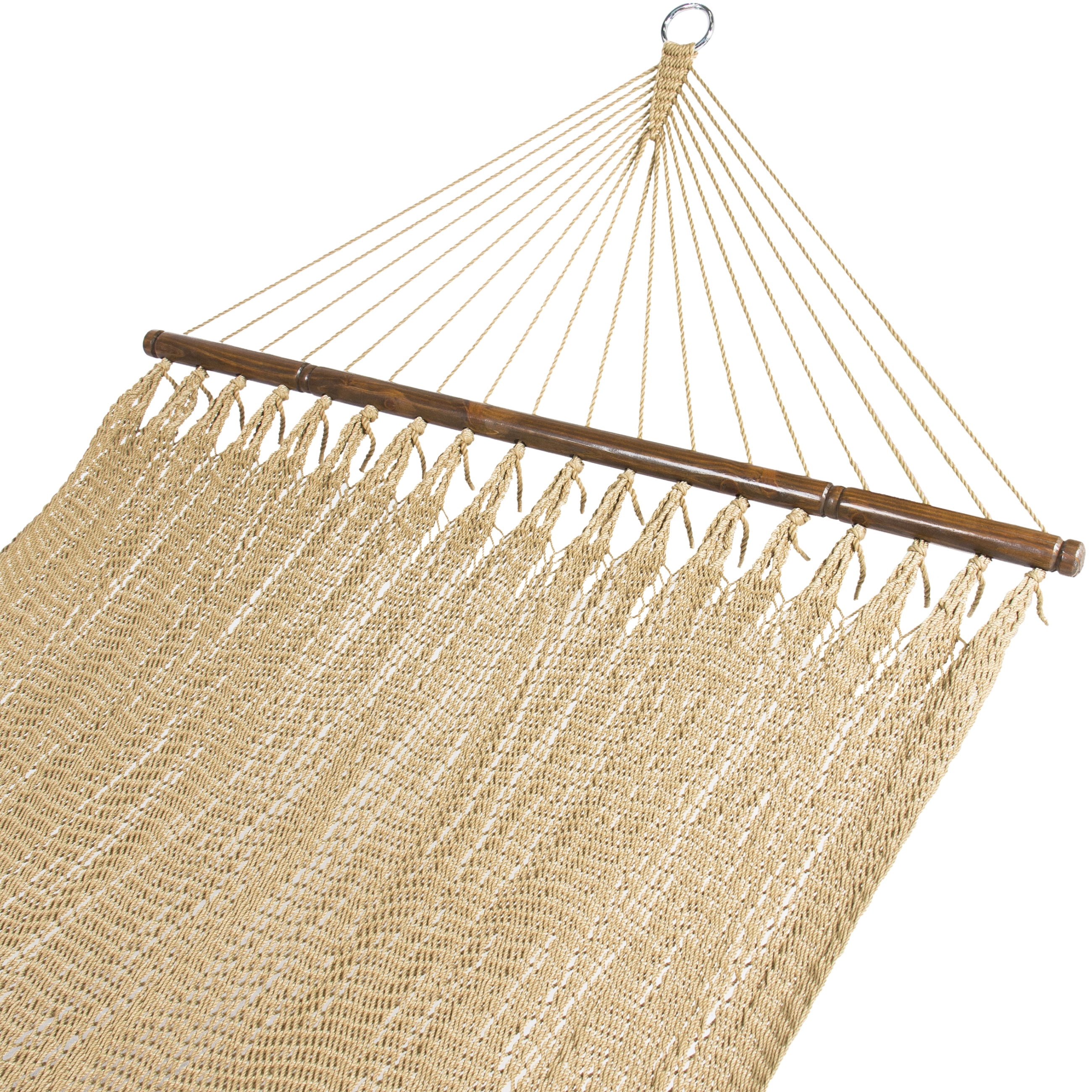 Best Choice Products Caribbean Style Woven 2-Person Double Hammock w Metal Rings and... by