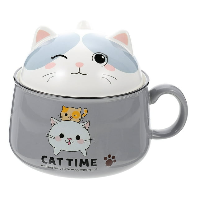 Decorative Cartoon Bowl Instant Noddles Container Multi-Purpose Ceramic Bowl