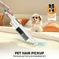thumbnail image 3 of Cordless Vacuum Cleaner, 46KPA Max Suction, 45-Min Runtime, for Hardwood Floors & Pet Hair, Removable Battery, 3 of 12