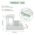 thumbnail image 4 of Over The Sink Dish Drying Rack with Drainage, Stainless Steel Large Multifunctional Dish Racks, Rustproof Dish Rack for Kitchen Counter Organization 2 Tier Black, 4 of 9