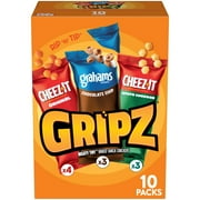 Cheez-It Gripz Original Baked Snack Crackers, Mini Crackers, 10 Count