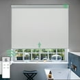 thumbnail image 1 of Yoolax Motorized Blinds Shade Custom Smart Electric Roller Shade Waterproof Window Blinds(Vinyl White,71"W x 72"H), 1 of 5