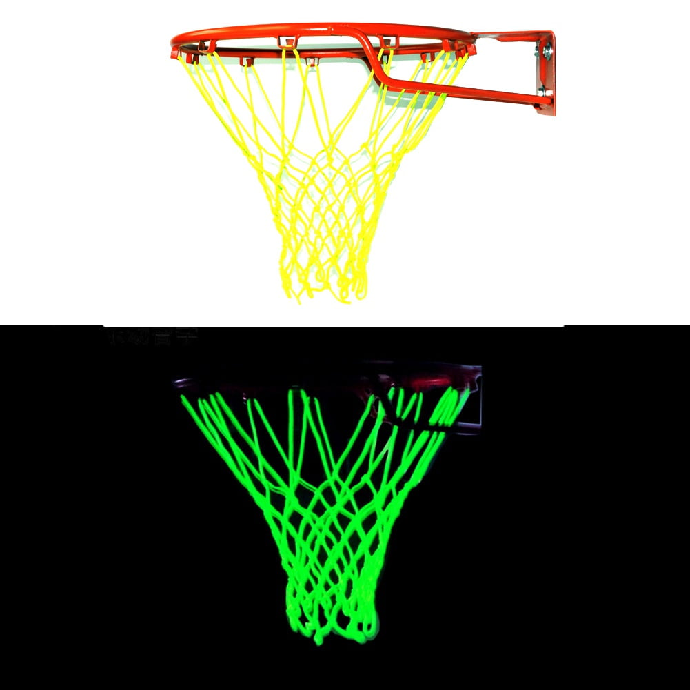 Poseca Glow in The Dark Basketball Net Outdoor Net and Basketball Hoop
