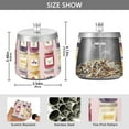 thumbnail image 2 of Yayeee Ashtray with Lid for Cigarette Smokeless Stainless Steel Home Ash Holder, Watercolor Jar, 2 of 7