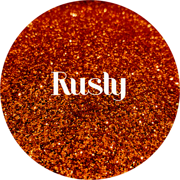 Glitter Heart Co. - High Quality Polyester Glitter - Metallic Orange - Rusty - 2 oz Bag