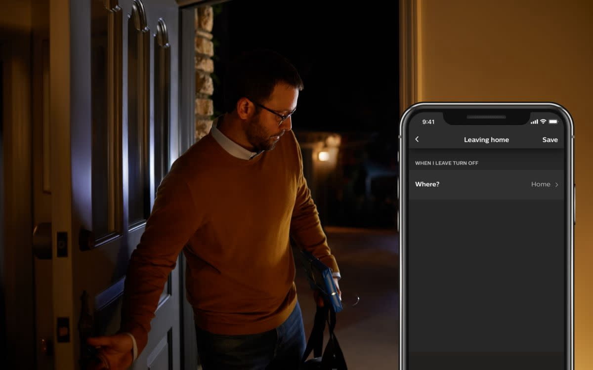 Philips Hue LED 60-Watt White A19 Dimmable Wi-Fi Connected Smart Bulb 2 Pack Starter Kit With Hub, E26 Medium Base