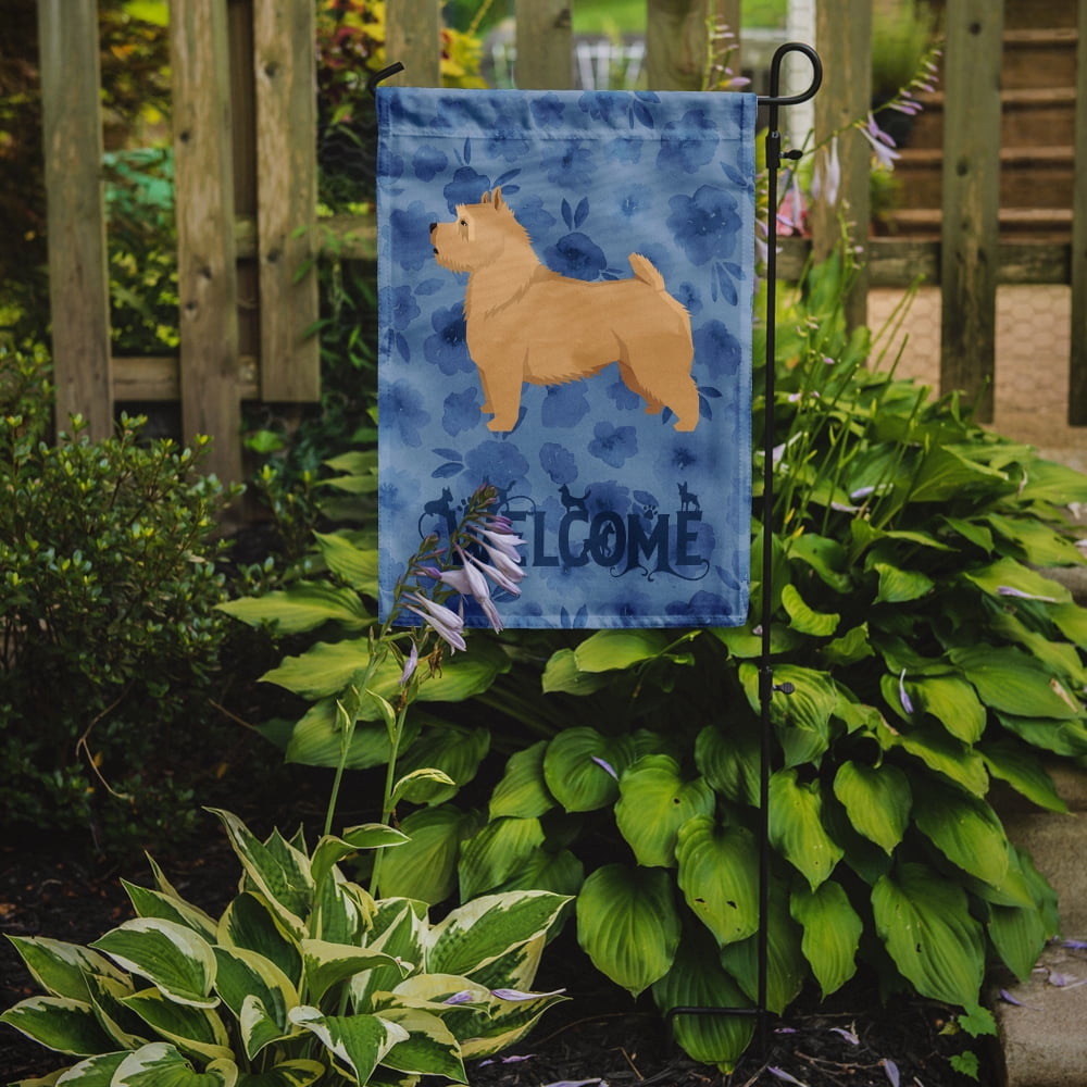 Norwich Terrier Welcome Garden Flag