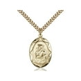 thumbnail image 1 of Gold Filled St. Anthony Pendant 1 x 5/8 inches with Heavy Curb Chain, 1 of 1