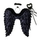 thumbnail image 3 of Diadema de alas de ángel Yinane para cosplay accesorios de disfraces Negro 60cmx60cm, 3 of 8