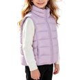 thumbnail image 5 of Abomasnow Kids Boys and Girls Puffer Vest Jacket Sleeveless Stand Collar Solid Jackets Casual Lightweight Warm Winter Cold Weather Hikking Outerwear Jackets with Pockets 7-15 Years, 5 of 7