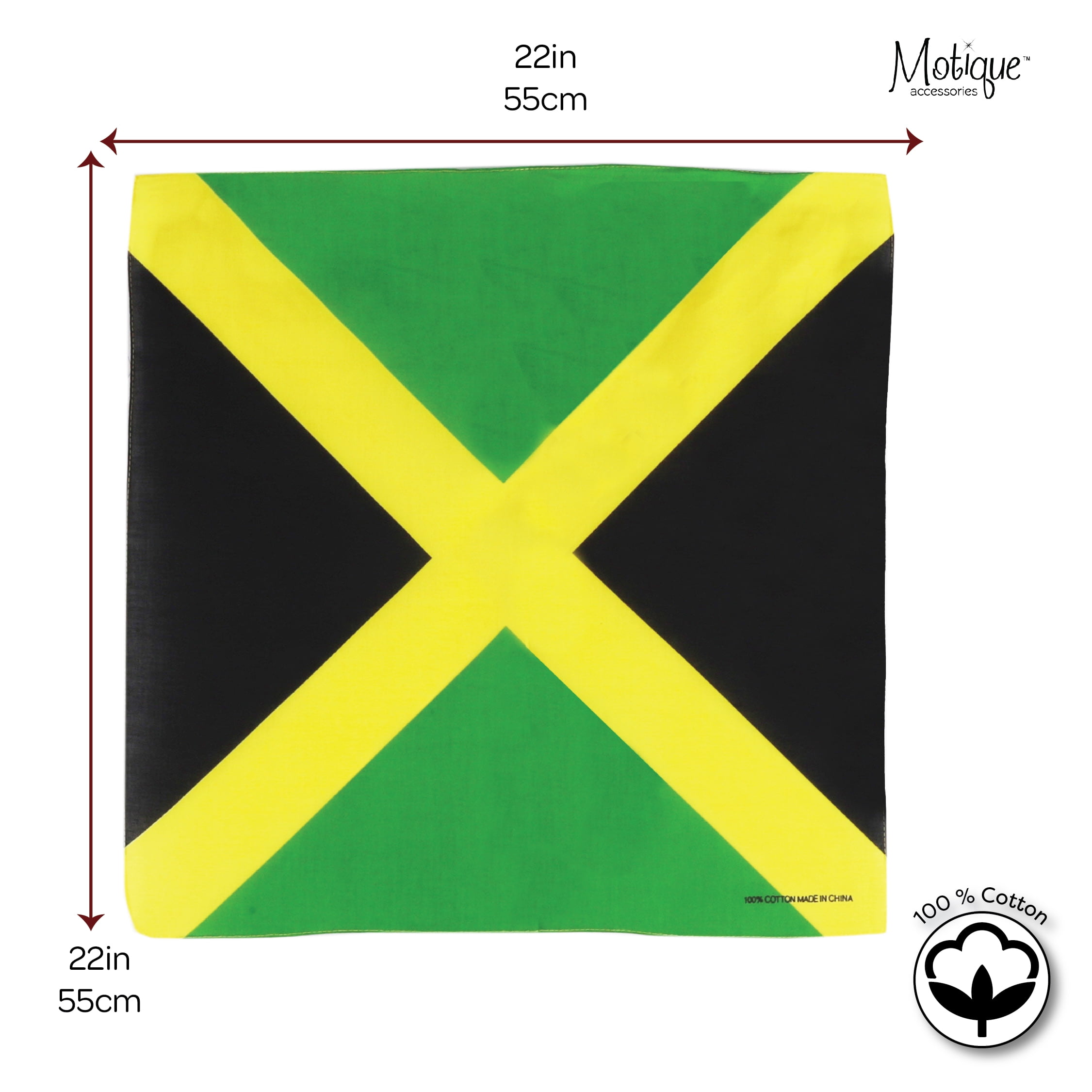 Motique Accessories Large Cotton Bandanas - Country Flags
