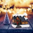 thumbnail image 2 of tredstone Résine Scène de Noël Maison de Neige Ensemble Village LED Décoration de Bureau Cadeau, 2 of 7