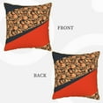 thumbnail image 4 of Housses de Coussin Décoratives en Velours Lot de 2, Housse de Coussin Carrée Douce avec Fermeture Éclair Invisible Impression à Carreaux, 20"x20 Pouces, 4 of 6