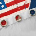 thumbnail image 4 of Manfei American Flag Heart Kitchen Curtains, Retro US Flag Black Out Curtains Pack of 2 (42x63 Each), Red White Blue, 4 of 6