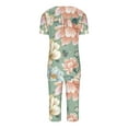thumbnail image 4 of Wancir Womens Pajama Sets Soft Short Sleeve Tops with Comfy Loose Long Pants Pj Set Ladies Pajamas Sleepwear, 4 of 4