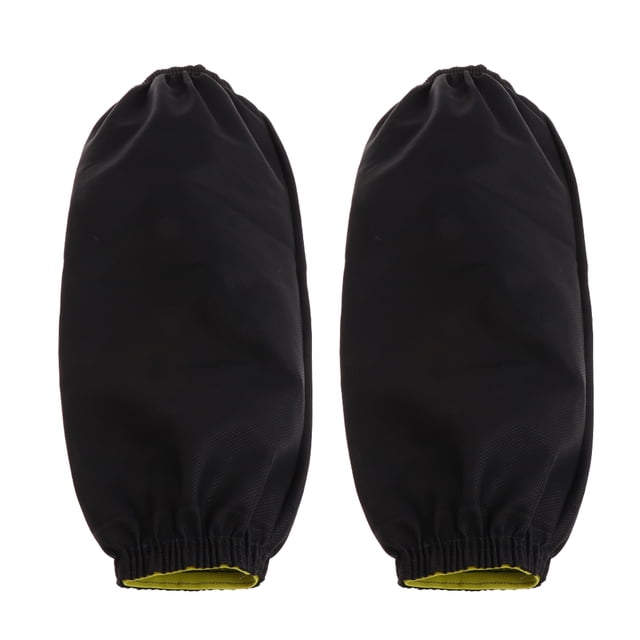 1 Par De Mangas Cuero Impermeable Cocina Cocina Manga Larga Negro Sunnimix Mangas largas
