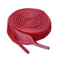 thumbnail image 1 of Cordones Planos Allegra K de Terciopelo 0.6 pulgadas de Ancho para Zapatillas zapatos Botas Rojo 110cm, 1 of 6