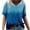 Dark Blue, variant on Brilliant Women Tops Women's Printing Casual V-Neck Short Sleeve Loose T-Shirt Tops clothes under $10.00