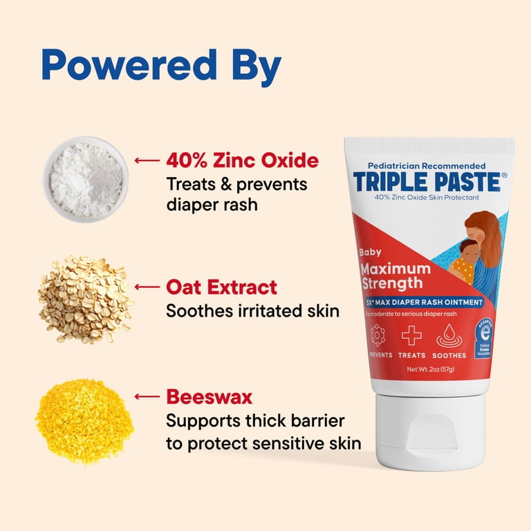 Triple Paste 3X Max Diaper Rash Ointment, 2 oz photo 4