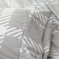 thumbnail image 7 of 4 Pieces Microfiber Flannel Sheet Set King Size, Grid Grey Color Bedding Set, Deep Pocket Bedding Collection, 7 of 7