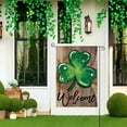 thumbnail image 5 of Hovmgk St. Patrick's Day Garden Flag with Four-Leaf Clover, Durable Flax Material, Outdoor Yard and Garden Decoration, St. Patrick's Day, Easy Installation for Holiday Celebrations, 5 of 5