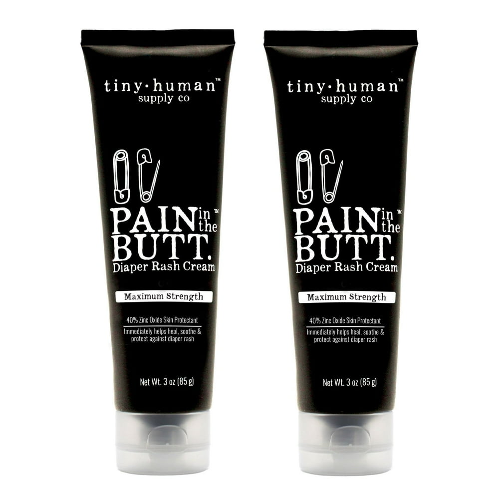 Pain in the Butt MAX Diaper Rash Cream, 3oz 2 pack, Butt Paste with 40