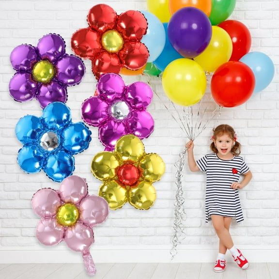 WRITWAA balloon decoration Flower Balloons Aluminum Film 12pcs