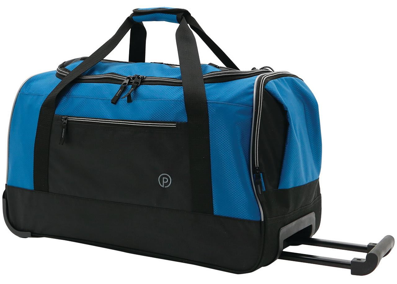 Protege 25" Rolling Travel Duffel Bag with Telescopic Handle, Teal