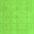 thumbnail image 1 of Ahgly Company Indoor Square Oriental Green Traditional Area Rugs, 7' Square, 1 of 4